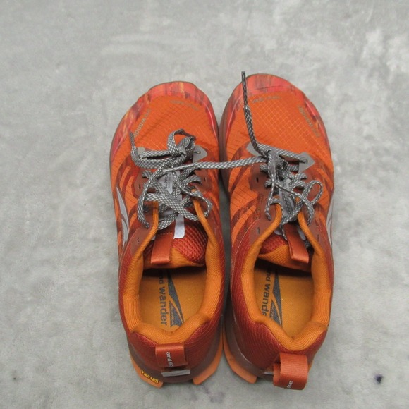 Altra x And Wander Womens 10 Running Shoes Orange Lone Peak 9+ Lightweight Trail - Picture 10 of 16